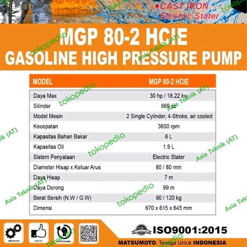 Pompa Pemadam Matsumoto MGP 80-2 HCIE / Gasoline Fire Pump Heavy Duty