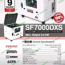 silent genset honda 5000 watt maks 5500 watt SF7000DXS