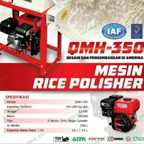 Mesin poles padi rice polisher ProQuip QMH350 kosongan