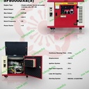 silent genset honda 5000 watt maks 5500 watt SF8000