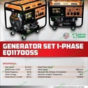 genset 10000 watt ProQuip EQ11700 SS.. Heavy Duty 12.5 kva generator