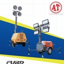mobile lighting tower 4 x 1000 watt model trailer 9 meter Terbaik