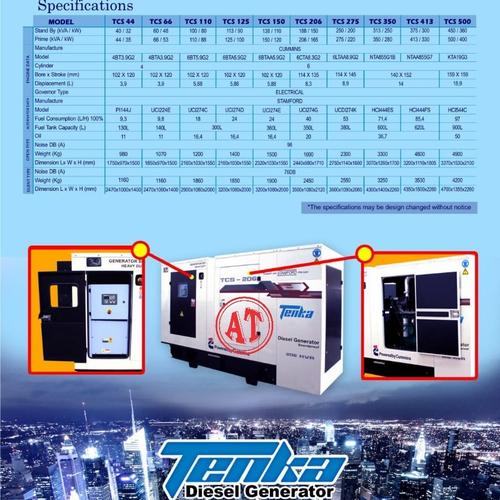 Genset silent cummins Tenka seri TCS heavy duty