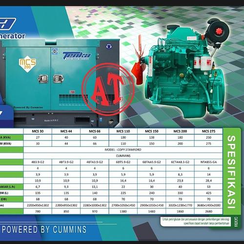 Genset silent cummins Tenka seri MCS
