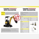 mesin mini excavator 1,6 ton Tigon TE17HD heavy duty 3 cilinder yanmar