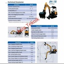 mesin excavator 1.8 ton mesin penggali tanah