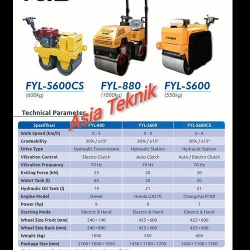 Double roller 2,5 ton combination. ride on roller 2,5 ton FYL880