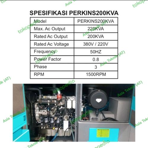genset perkins 200 kva super silent