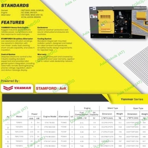genset yanmar 50 kva silent Japan Generator