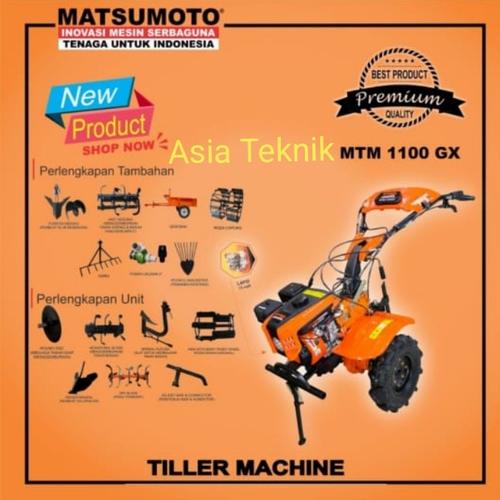 mesin bajak sawah cultivator tiller machine Matsumoto MTM 1100GX