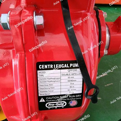 Pompa pemadam kebakaran. pompa alkon ProQuip 200. gasoline fire pump