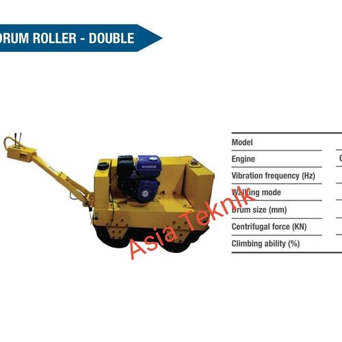 Mesin baby roller double roller Hyundai 2 ton.. Mesin pemadat aspal