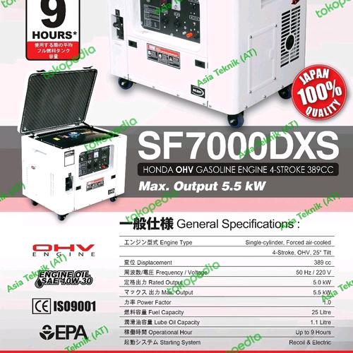 Genset silent honda 5500 watt