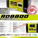 Genset Silent Diesel 5000 watt Real Power