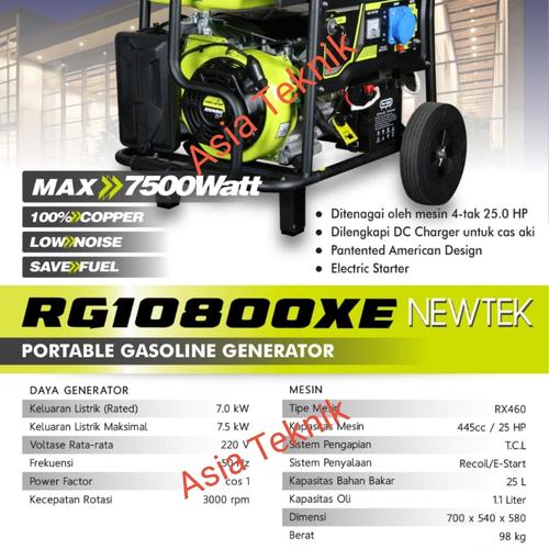 Genset 7500 watt Pro Quip