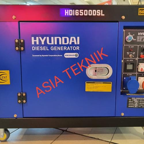 Genset Silent 5000 watt Hyundai HDI6500DSL