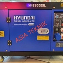 Genset Silent 5000 watt Hyundai HDI6500DSL