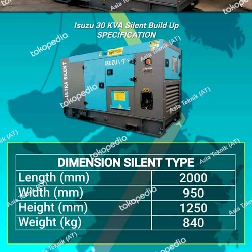 Genset Silent 30 kva Isuzu