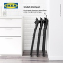 IKEA NISSE Kursi Lipat Hitam Minimalis dengan Sandaran Punggung