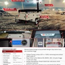 Mobile Solar Panel Light Tower SLT 7 Tsuzumi Japan Technology / Panel Surya Light Tower