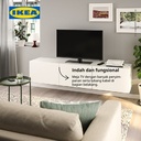 IKEA BESTA Meja TV Minimalis Putih dengan Pintu 180x42x38 cm