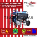 Genset 8000watt Tsuzumi Duel Fuel GAS LPG & Gasoline TG 10000 DF
