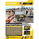 Genset Open Gasoline 10000 Watt Champion CEM 13000