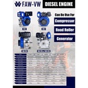 Diesel Engine / Mesin penggerak diesel Solar FAW-VW 1105 FES