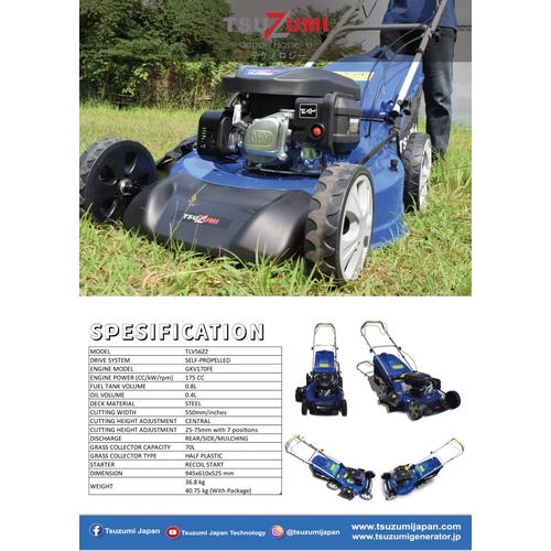 Tsuzumi  Potong rumput dorong TLV 56 Z2 Japan technology