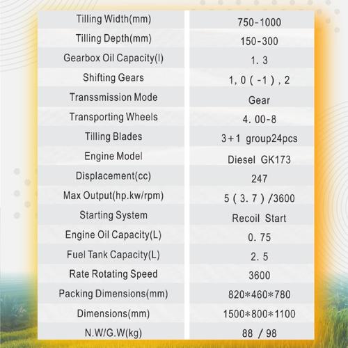 Tiller Traktor Diesel Hidemitsu HTD 1000 Japan Technology
