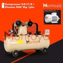 Kompresor Angin Montoya 2 Hp Komplit Dinamo 2 Hp 1 Phase
