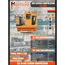 Screw Compressor All in One 10 Hp 7,5 Kw Montoya U.S.A