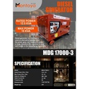 Genset Diesel Montoya 15 kva 1 phase MDG 17000