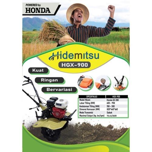 Mesin Tiller Traktor Bajak Sawah Honda Hidemitsu HGX900