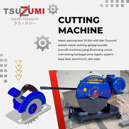 Mesin Potong Besi Cut Off 3 Hp 2.2 Kw 380 V Tsuzumi Japan J3G-SW-400