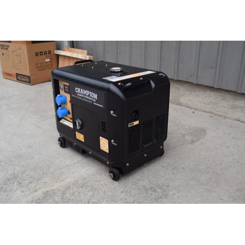 Genset Silent Diesel 5000 watt Champion Power Generator CEM8000s