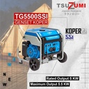 Genset Open Bensin 5000 watt Tsuzumi TG5500SSI