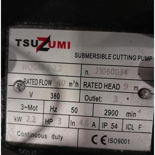 Pompa Air Celup  / Pompa Celup 3 Inch 3 Phase Tsuzumi WQG 40-9-2.2