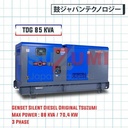 Genset Silent 85 KVA 68000 Watt 380 Volt Tsuzumi TDG 85 KVA Made Japan