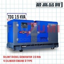 Genset Silent 15 KVA 12000 Watt 380 Volt Tsuzumi TDG 15 KVA Made Japan