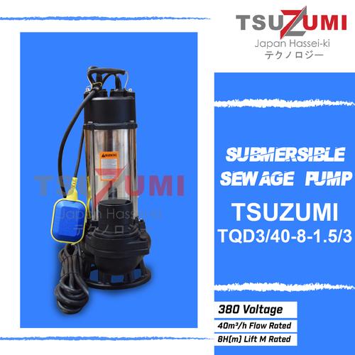 Pompa Celup 3 inch 3 phase 2 hp 1,5 kw Pompa Celup Air Kotor Auto