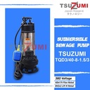 Pompa Celup 3 inch 3 phase 2 hp 1,5 kw Pompa Celup Air Kotor Auto