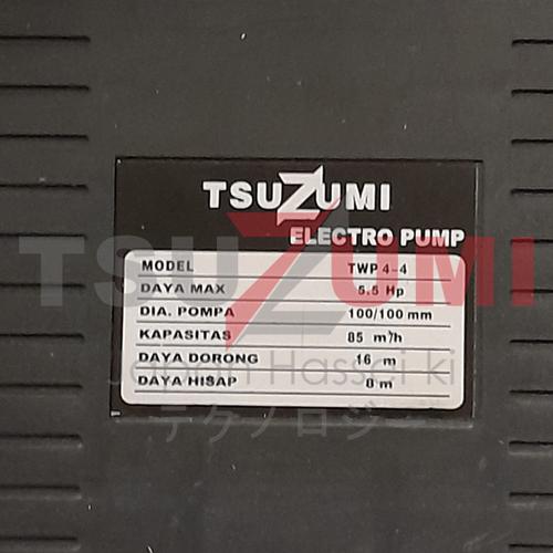 Pompa alkon irigasi 4 inch 5.5 hp 1 phase electric TSUZUMI TWP4-4
