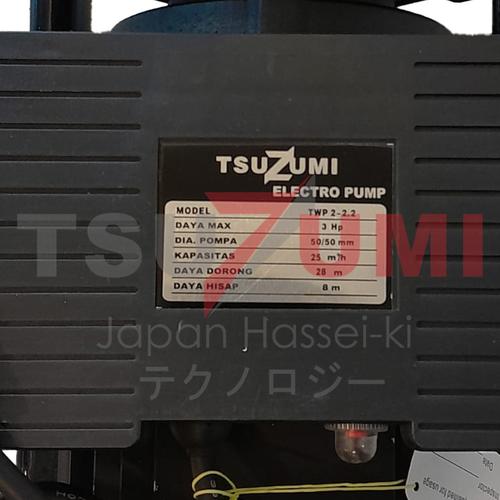 Pompa Alkon 2 inch 3 hp 1 phase Tsuzumi Electrik TWP2.2