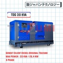 Genset Diesel Super SIlent 30kva Tsuzumi TDG 30 KVA 3 phase