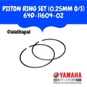 PISTON RING SET (0.25MM O/S) 64D-11604-02 UNTUK MESIN TEMPEL YAMAHA
