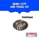 6GH-45560-09 GEAR 1 27T UNTUK MESIN TEMPEL YAMAHA 8PK 2TAK