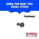 SCREW PAN HEAD 7H3 98580-04006 UNTUK MESIN TEMPEL YAMAHA 15PK