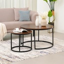Informa Set Jesse Meja Tamu & Meja Sisi Coffee Table Meja Ruang Tamu Serbaguna Meja Sofa Persegi Furniture Rumah Aesthetic