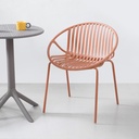 Informa Frill Kursi Teras - Merah Terracotta Balcony Chair Kursi Outdoor Serbaguna Furniture Rumah Tempat Duduk Kursi Halaman Balkon